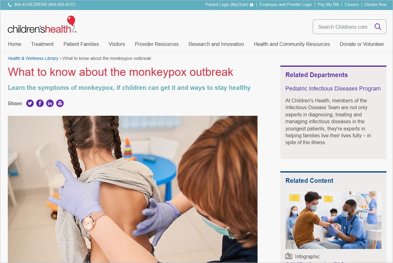 Monkeypox: What you need to know - UT Physicians